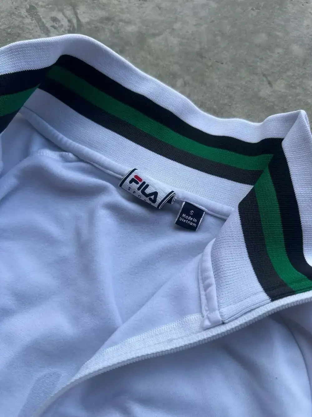 VINTAGE FILA ITALIA track jacket sport athletic soccer warm up zip up Mens Small